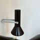 Pair of vintage adjustable wall lights, brown metal, France 1970