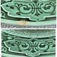 3 fruit plates Sarreguemines majolica shaded enamel Rubelles