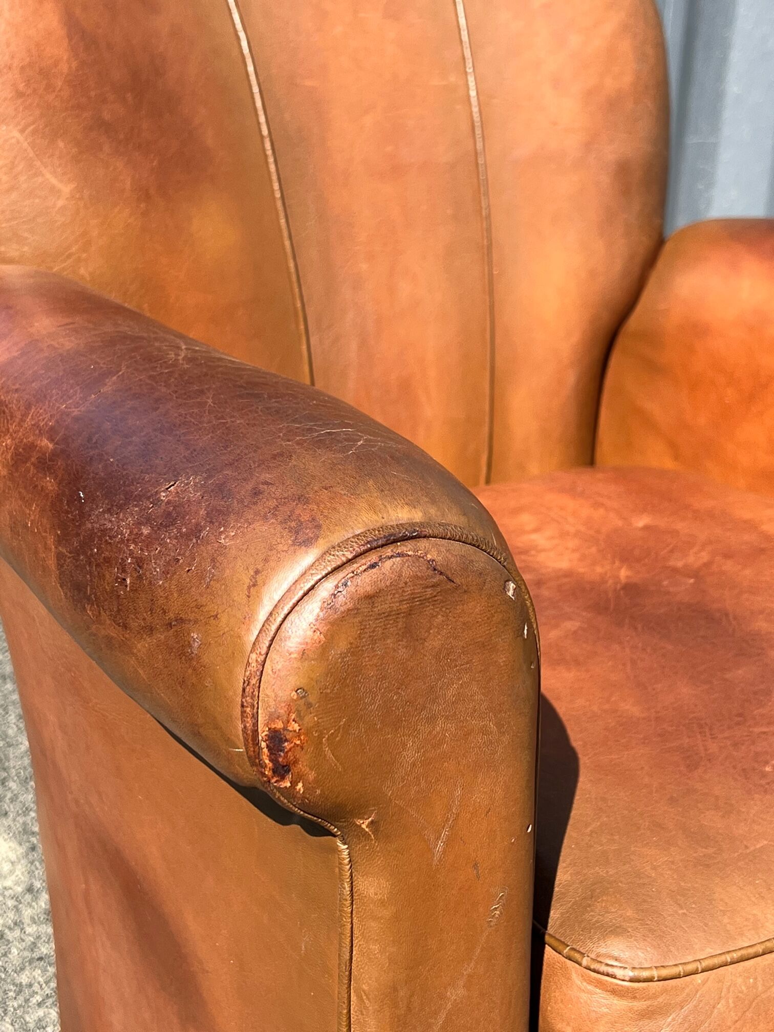 Leather clubs pair from the 1950s