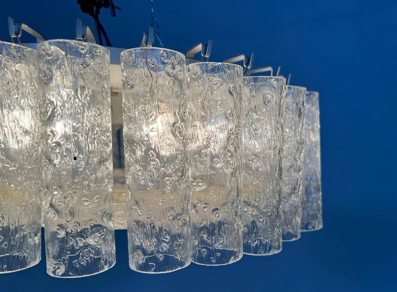 Mid-century ceiling lamp by Doria Leuchten, Germany, 1970s.