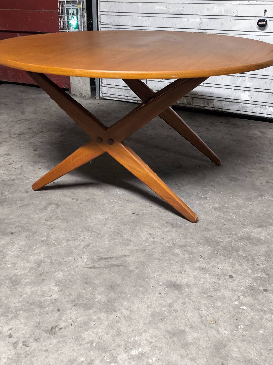 Vintage Scandinavian extendable teak table from the 1970s.