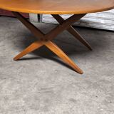 Vintage Scandinavian extendable teak table from the 1970s.