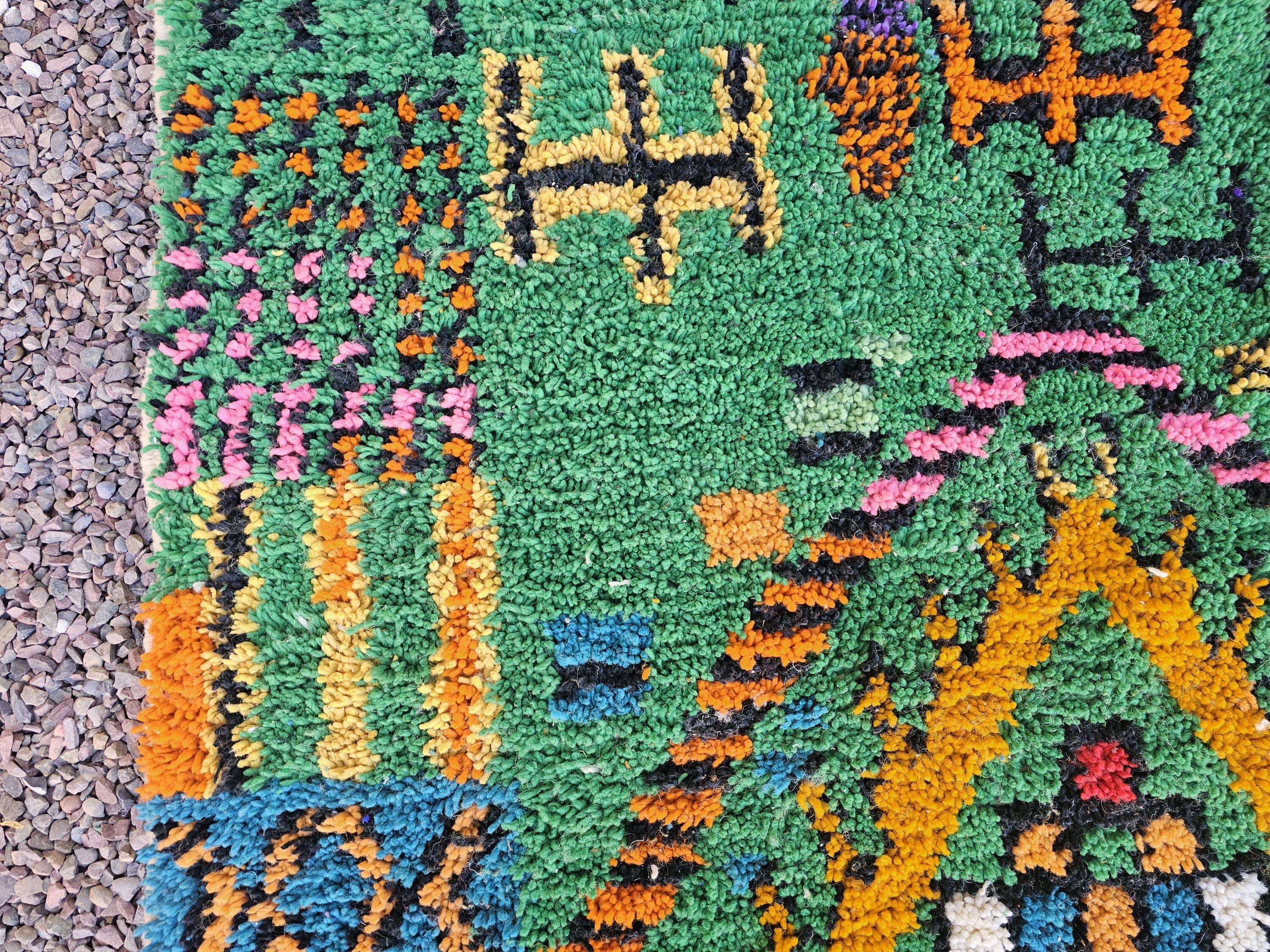 Unique handmade Berber rug 3x2 m