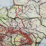 German School Map 1940-41 220x220cm