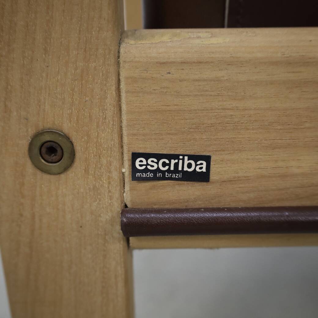Safari Lounge Chair set in Leather by Escriba Brazil