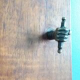 Old door with a bronze handle