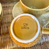 Glazed stoneware cups