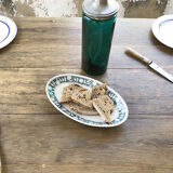 Ravier ceramic flowered Creil and Montereau