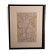 Tableau Vintage Art Optique - Victor Vasarely - Frame 40x40cm