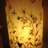 Fat lava ceramic floor lamp and herbarium day/vintage 60-70s