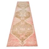 Mid Century Turkish Vintage Runner Rug, 86x325Cm