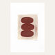 Duo of Paintings on paper • terracotta M601 and M598 • signed eawy