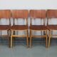 Ensemble de 4 chaises de salle à manger Ib Kofod Larsen des années 1960 en finition teck, Danemark