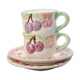 Les tasses cerises barbotine