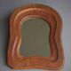 Mid-Century Anthroposophical wooden mirror, 1950s