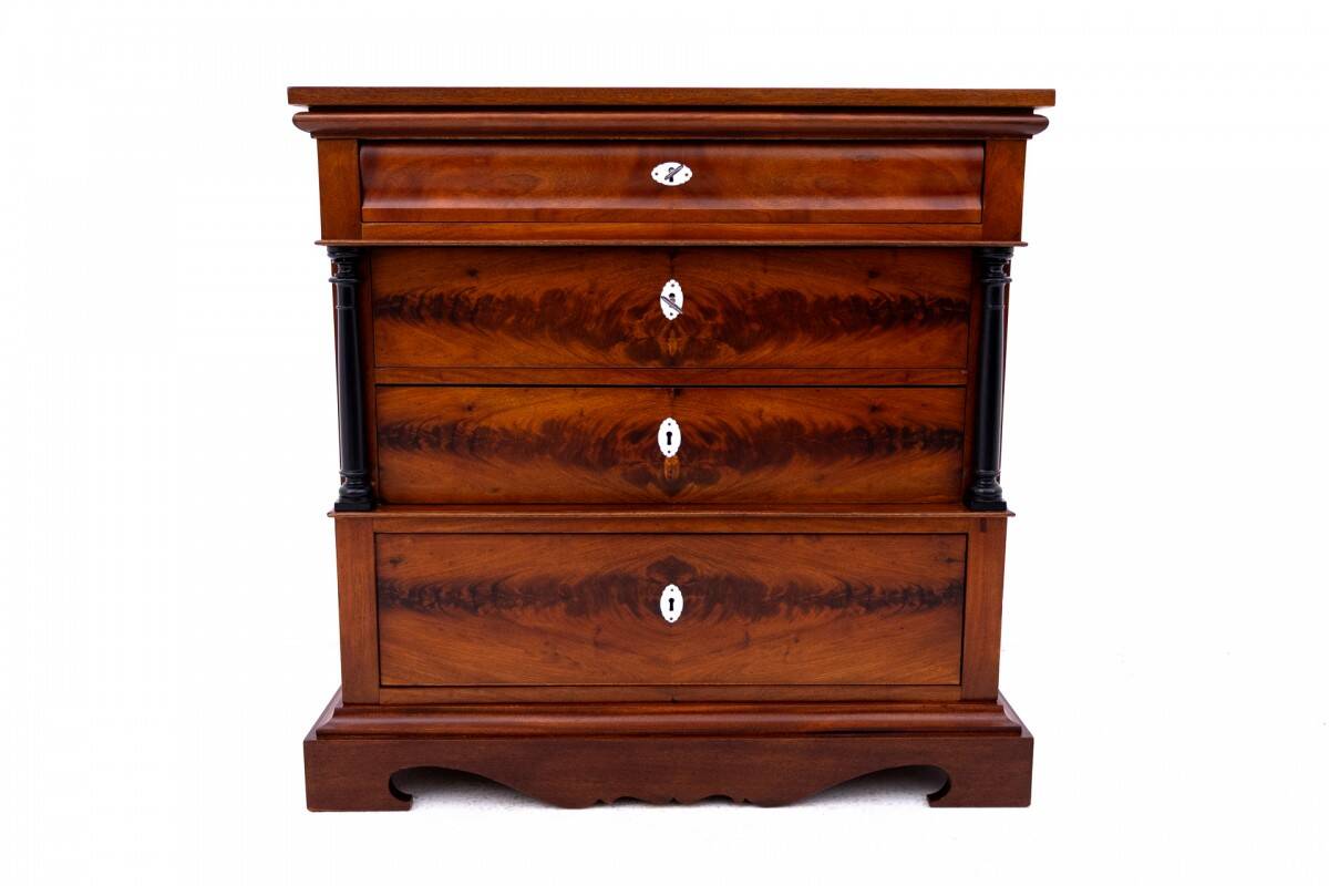 Antique mahogany chest of drawers with drawers, Scandinavia, 2nd half of th