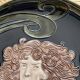 Assiette majolique Art Nouveau