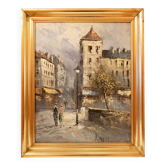 Tableau vue de Montmartre