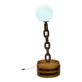 Brutalist floor lamp "unique piece", 1950s