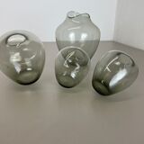 vintage 60s Set of 4 Turmalin Vases in Wilhelm Wagenfeld STYLE | Germany BAUHAUS