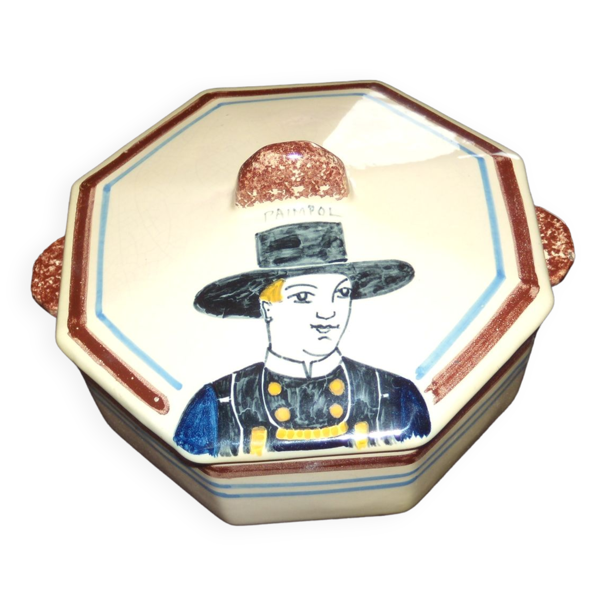 Quimper Henriot 81 candy box