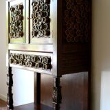Bar in neo-renaissance style in solid oak