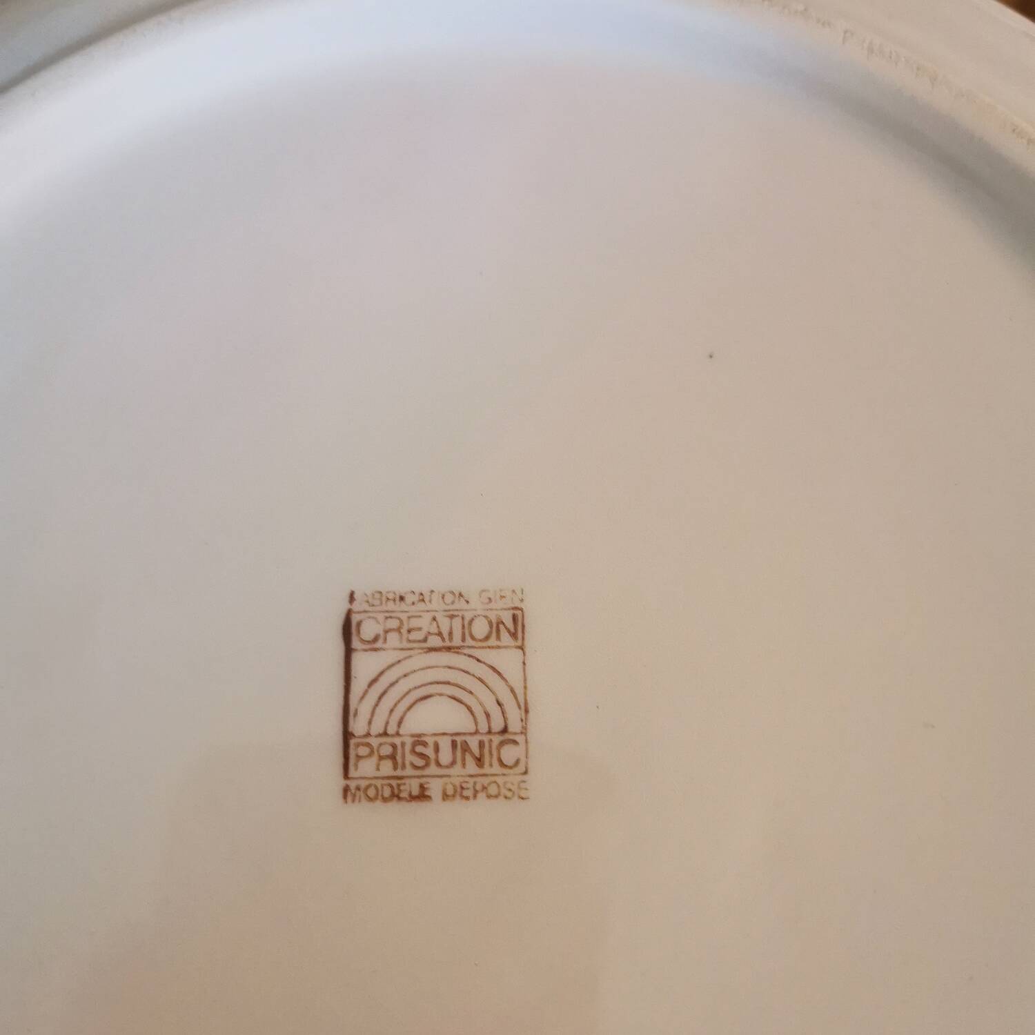 Vintage salad bowl, Michel Hamon nesting set, Gien Prisunic 1970