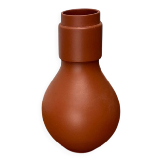 Minimalist German vase from the mid-century, Wormser Terra-Sigillata pottery, 1960s.