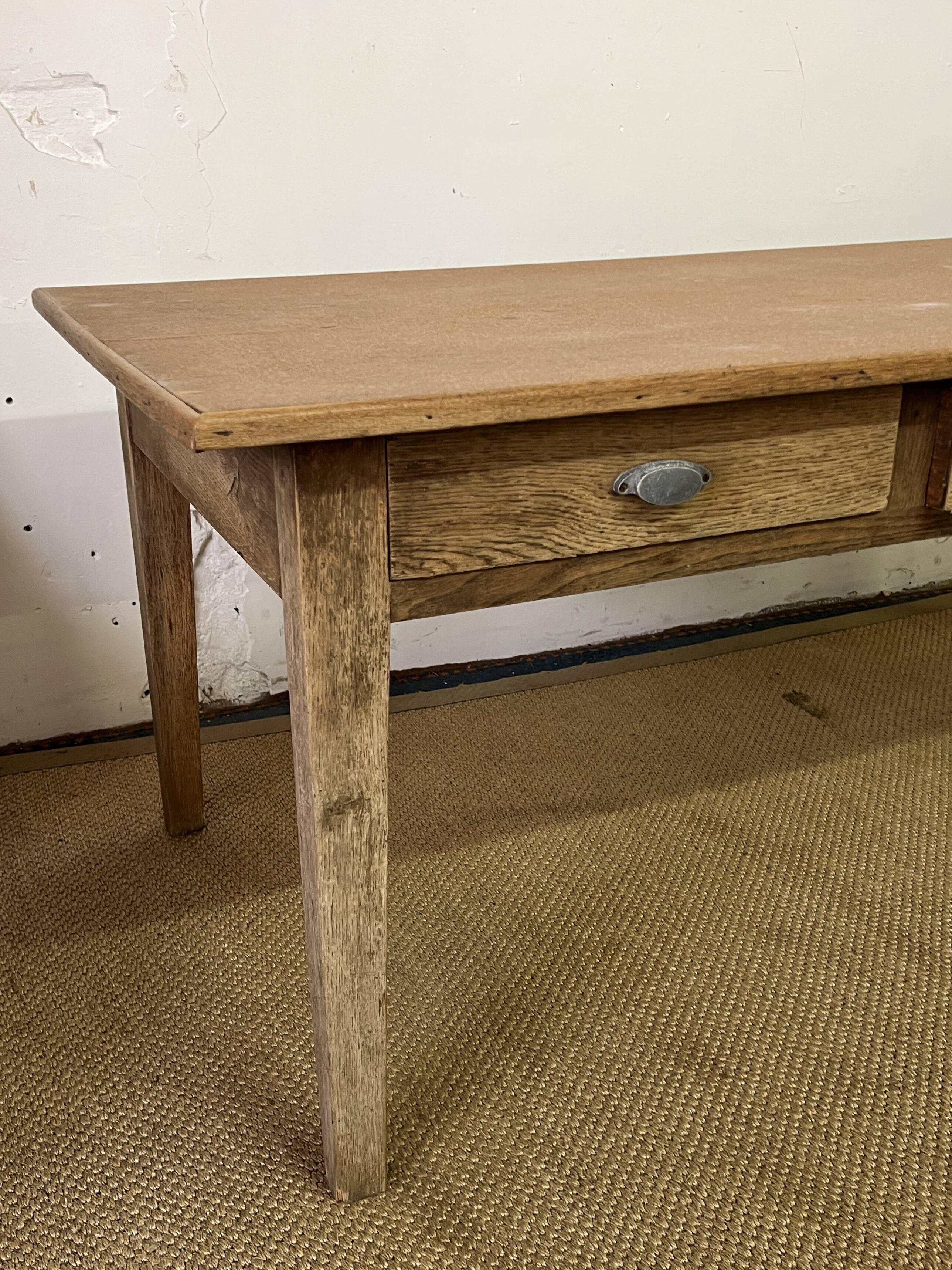 Vintage farm table 3 drawers