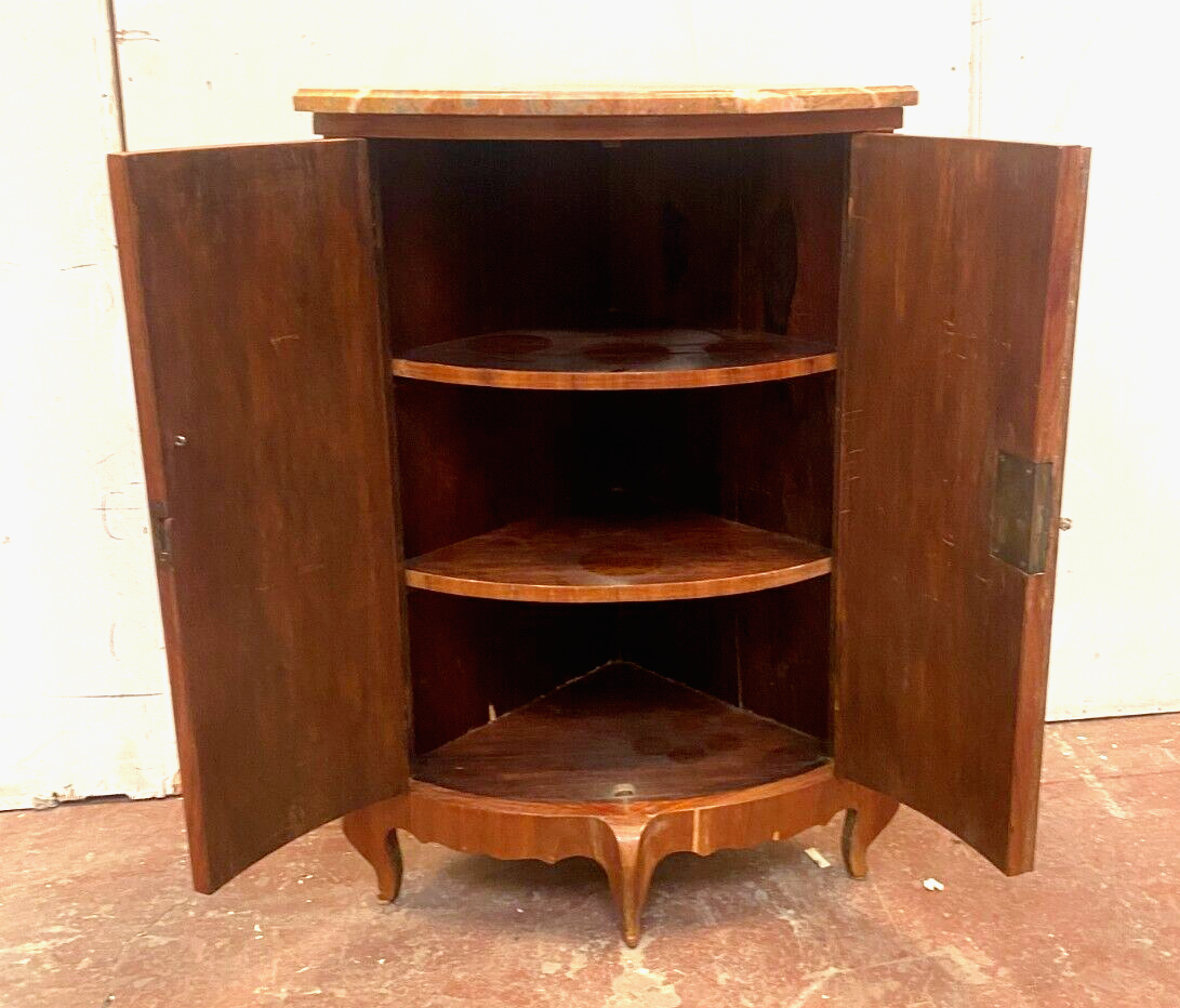 Curved neckline Louis XV style rosewood inlaid XX century