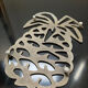Vintage pineapple trivia in silver metal