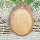 Oval wooden mirror Louis XVI style 54cmx37cm