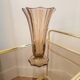 Vintage smoked glass Art Deco vase