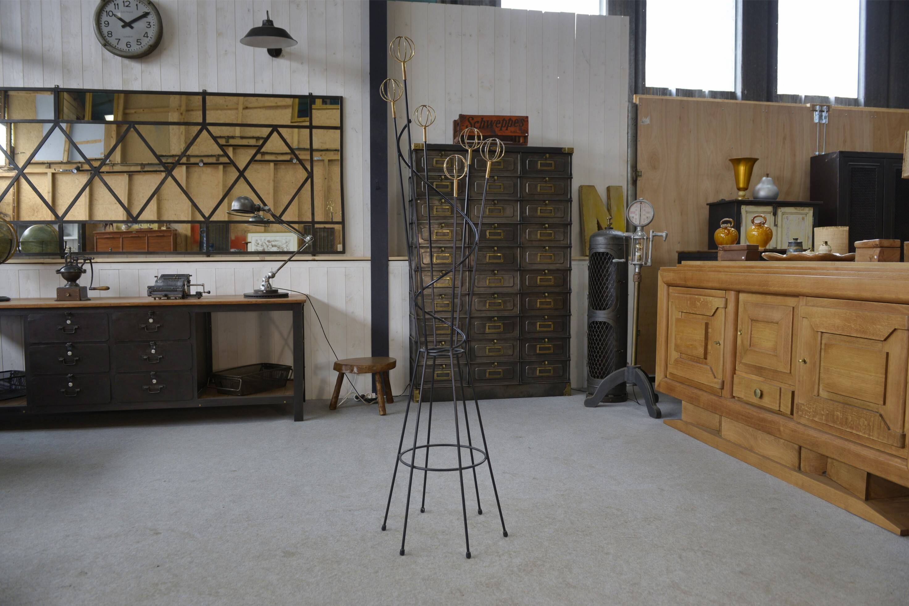 "Astrolabe" coat rack by Roger Feraud, 1960
