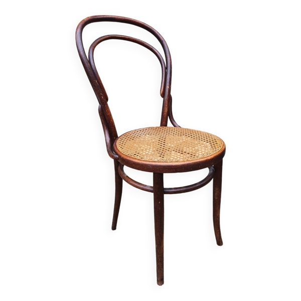 Chaise de bistrot Brune 1904, bois courbé, chêne foncé — Beyit