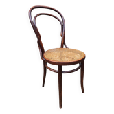 Chaise de bistrot Brune 1904, bois courbé, chêne foncé