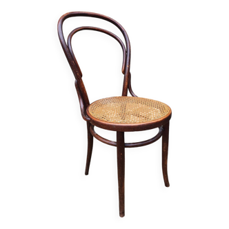 Chaise de bistrot Brune 1904, bois courbé, chêne foncé