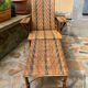 Vintage rattan and wicker deckchair