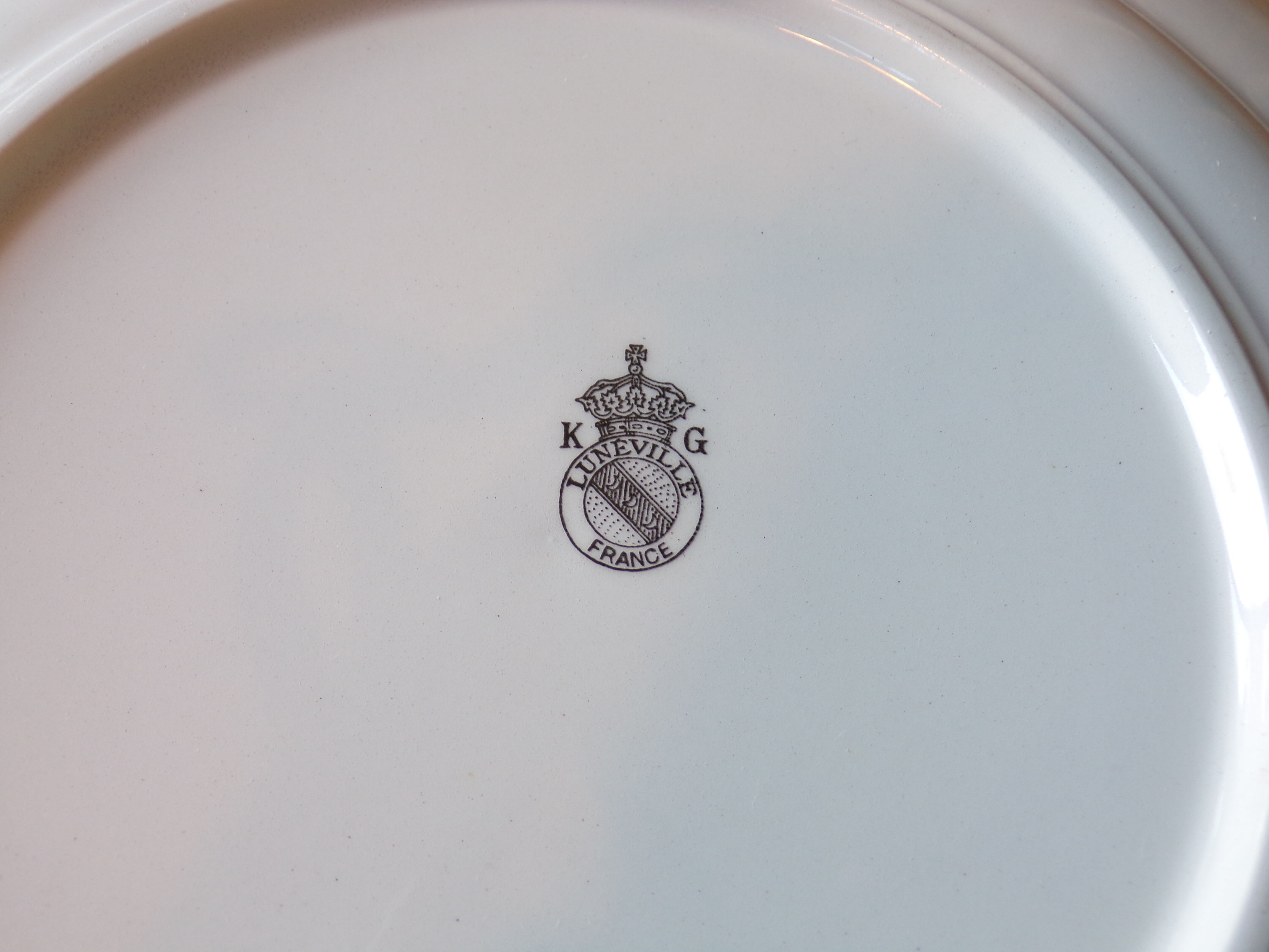 Round hollow dish Lunéville KG Street lamp Ø30 cm