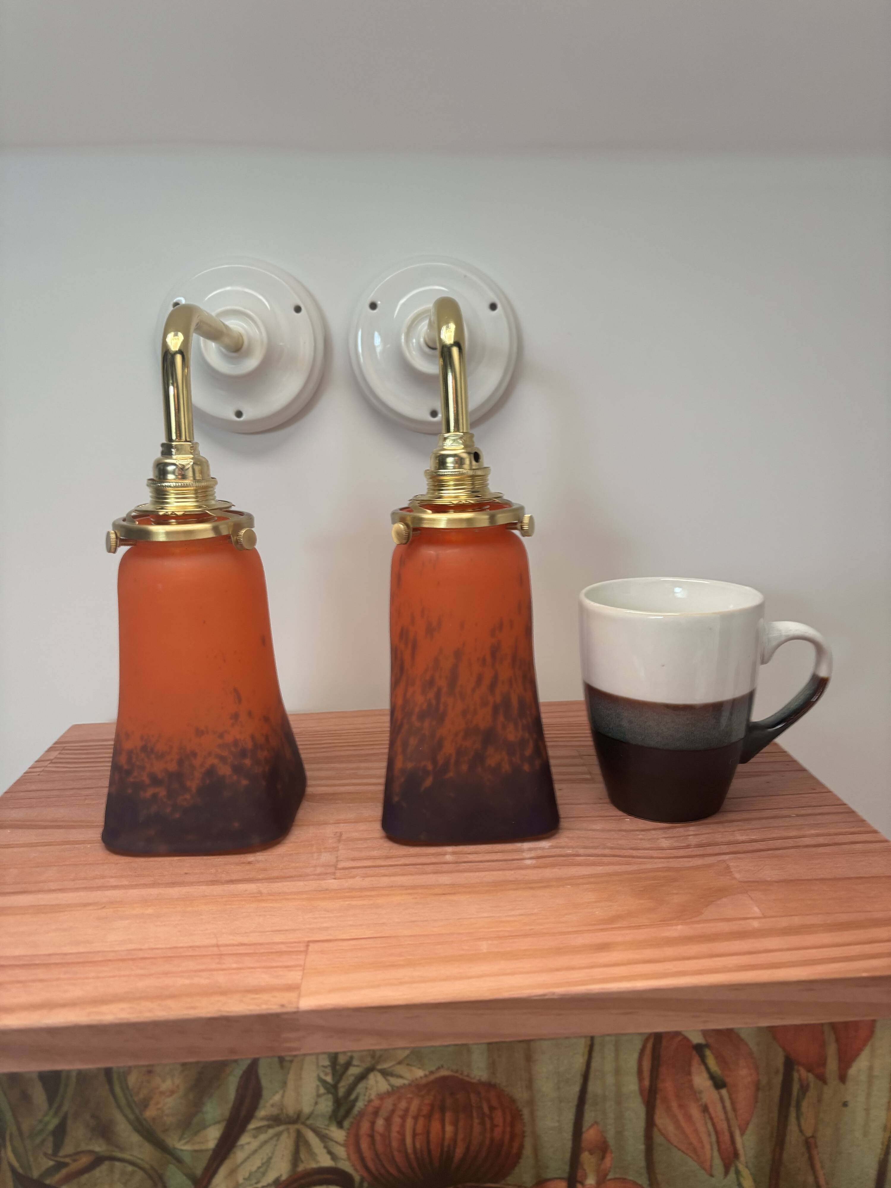 Pair of Art Deco wall sconces