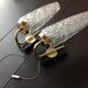 Pair of brass sconces and tulip glass 60