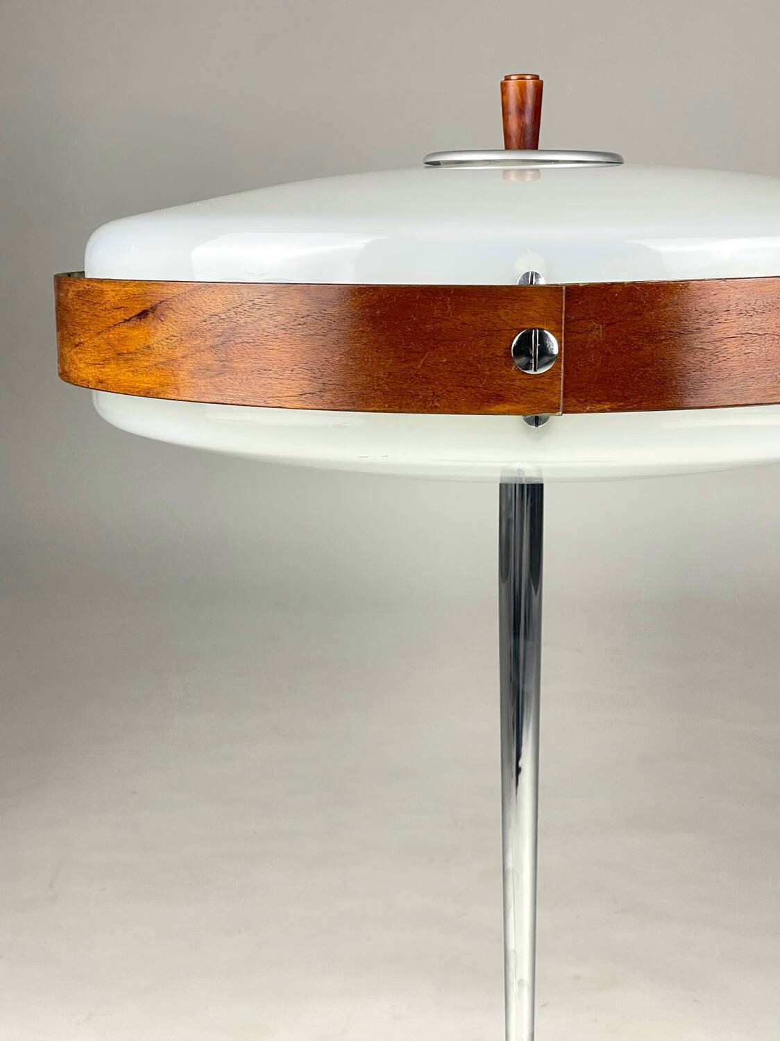 Fase eclipse m, lampe de table rare du milieu du siècle, espagne, 1966