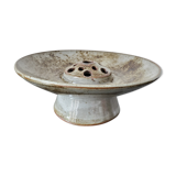 Cup pique flowers in sandstone signed