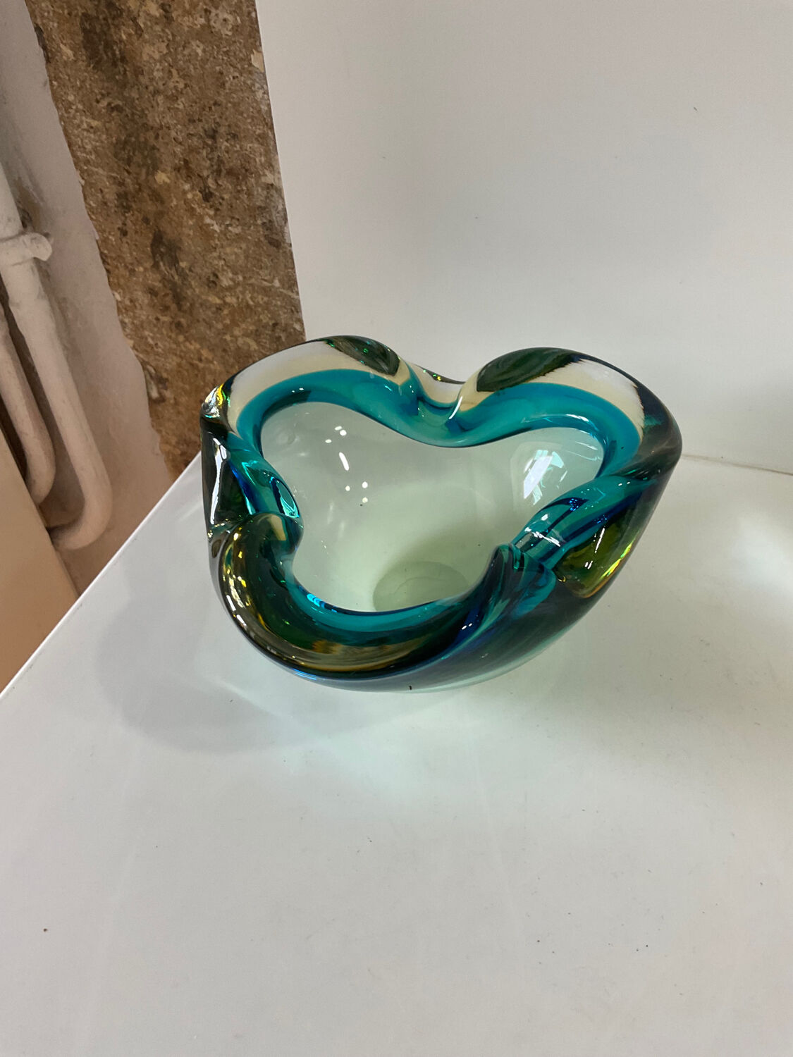 Ashtray vintage murano glass pocket 1950/1970