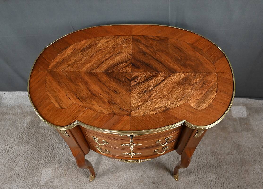 Petite Commode Coiffeuse en Acajou, style Transition – 1940