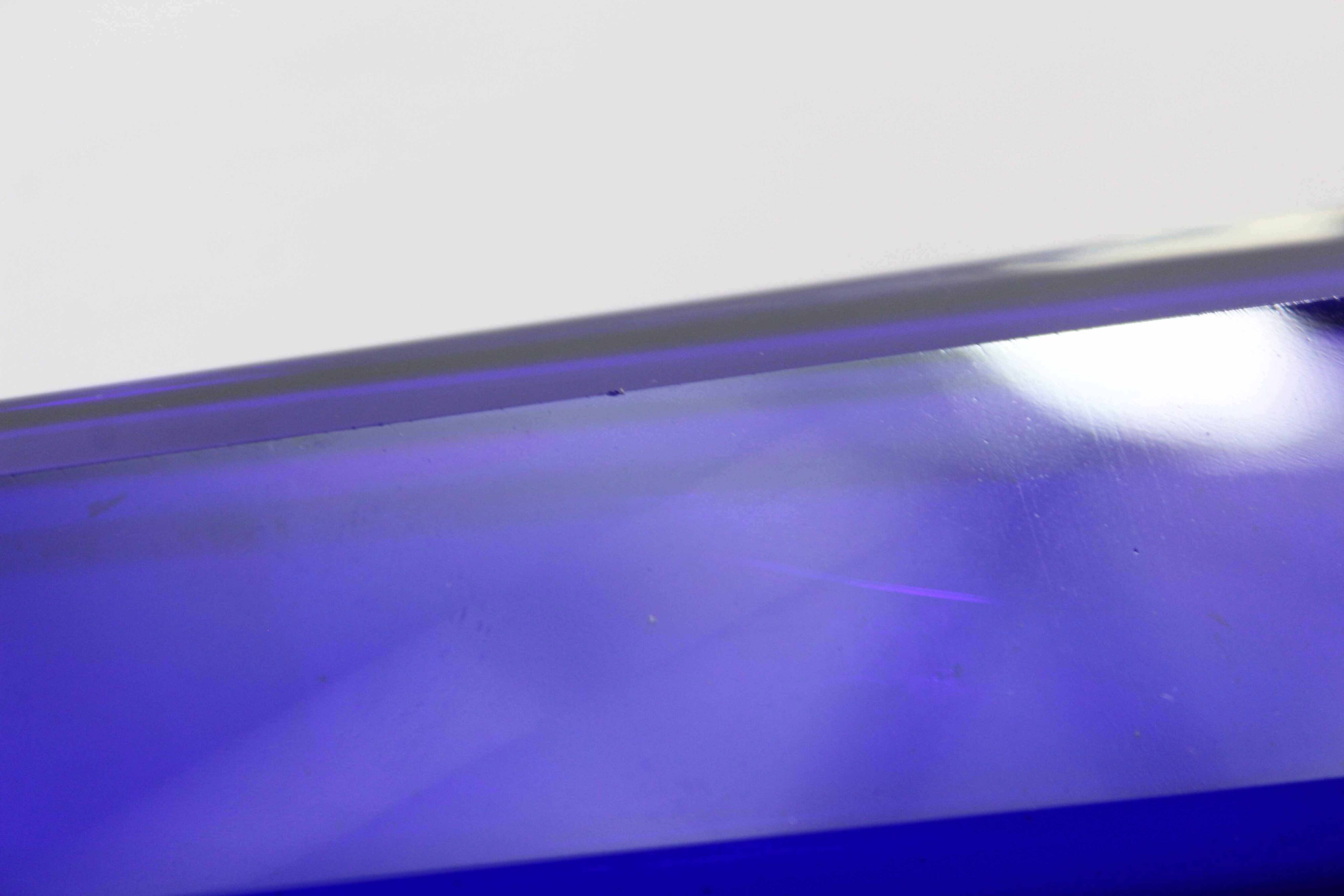 Set of 3 VEB glass vases