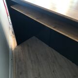 Metal and wood countertop