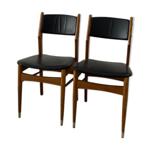 Chaise scandinave bois et simili