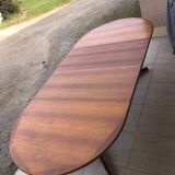 Baumann oval table in solid teak