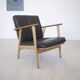 Danish mid-century teak & oak armchair, 1950s